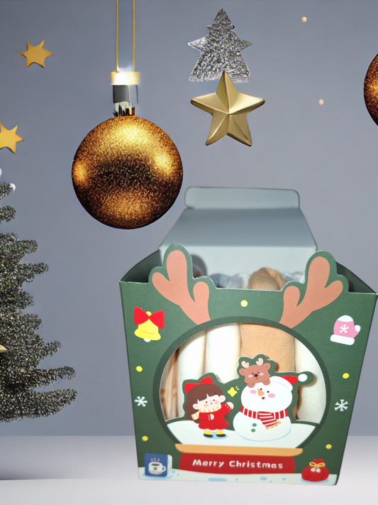 Box 5 socquettes fleurs