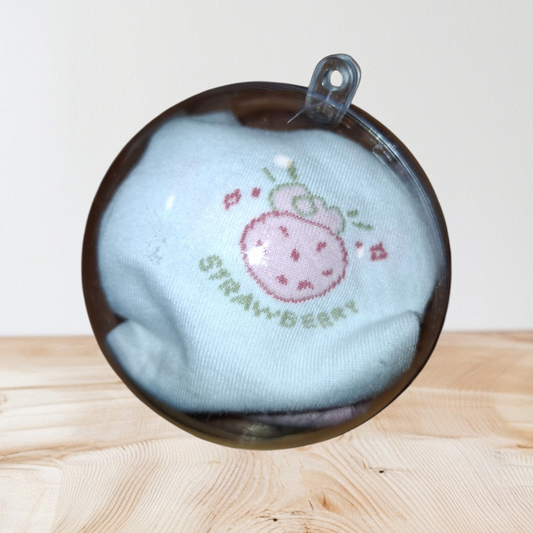 Boule de Noël fraise