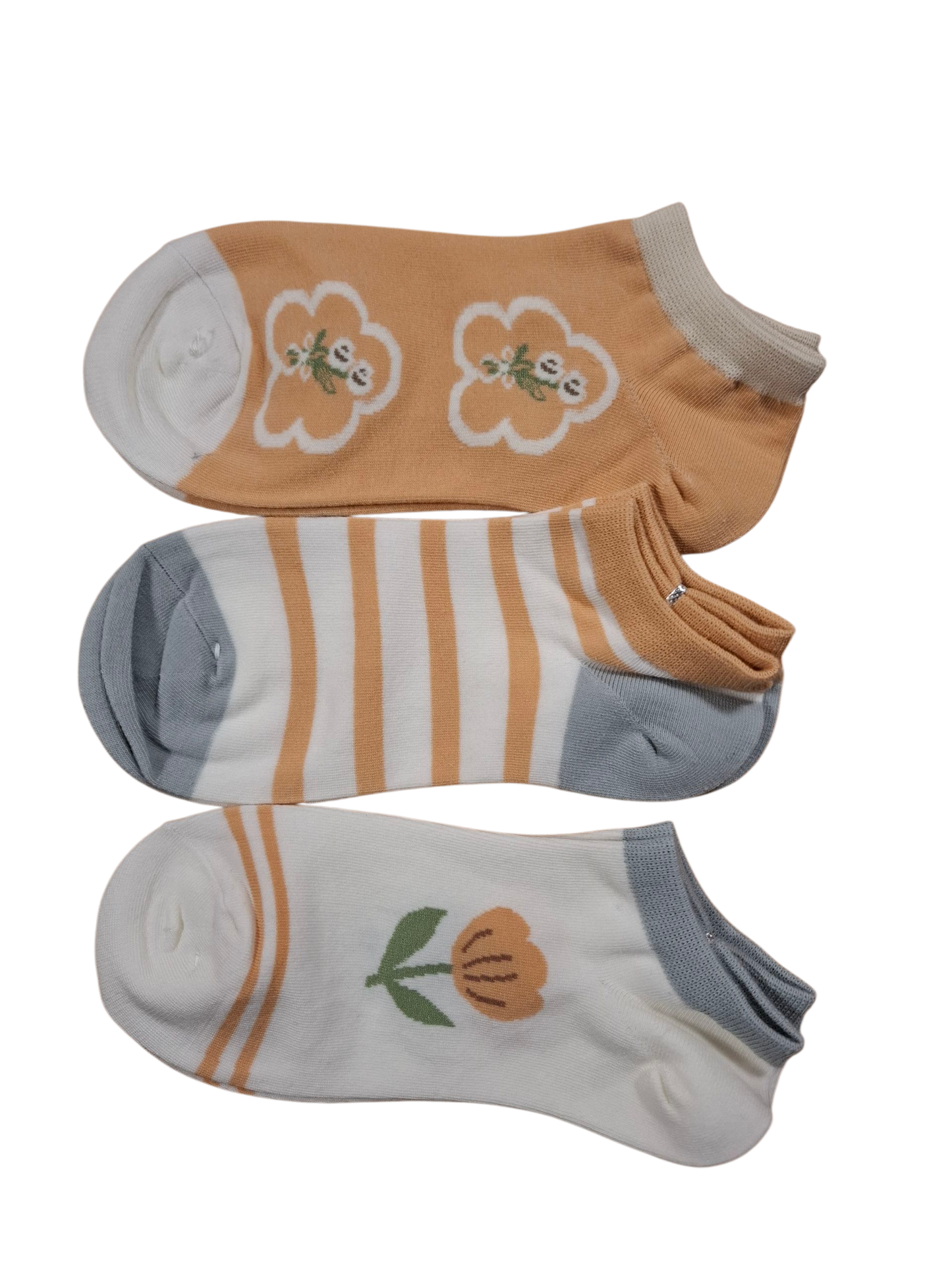 Box 5 socquettes fleurs