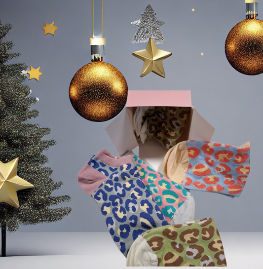 Box 5 socquettes léopard