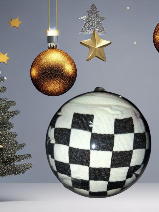 Boule de noel damier