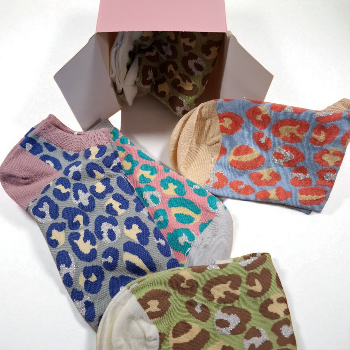 Box 5 socquettes léopard