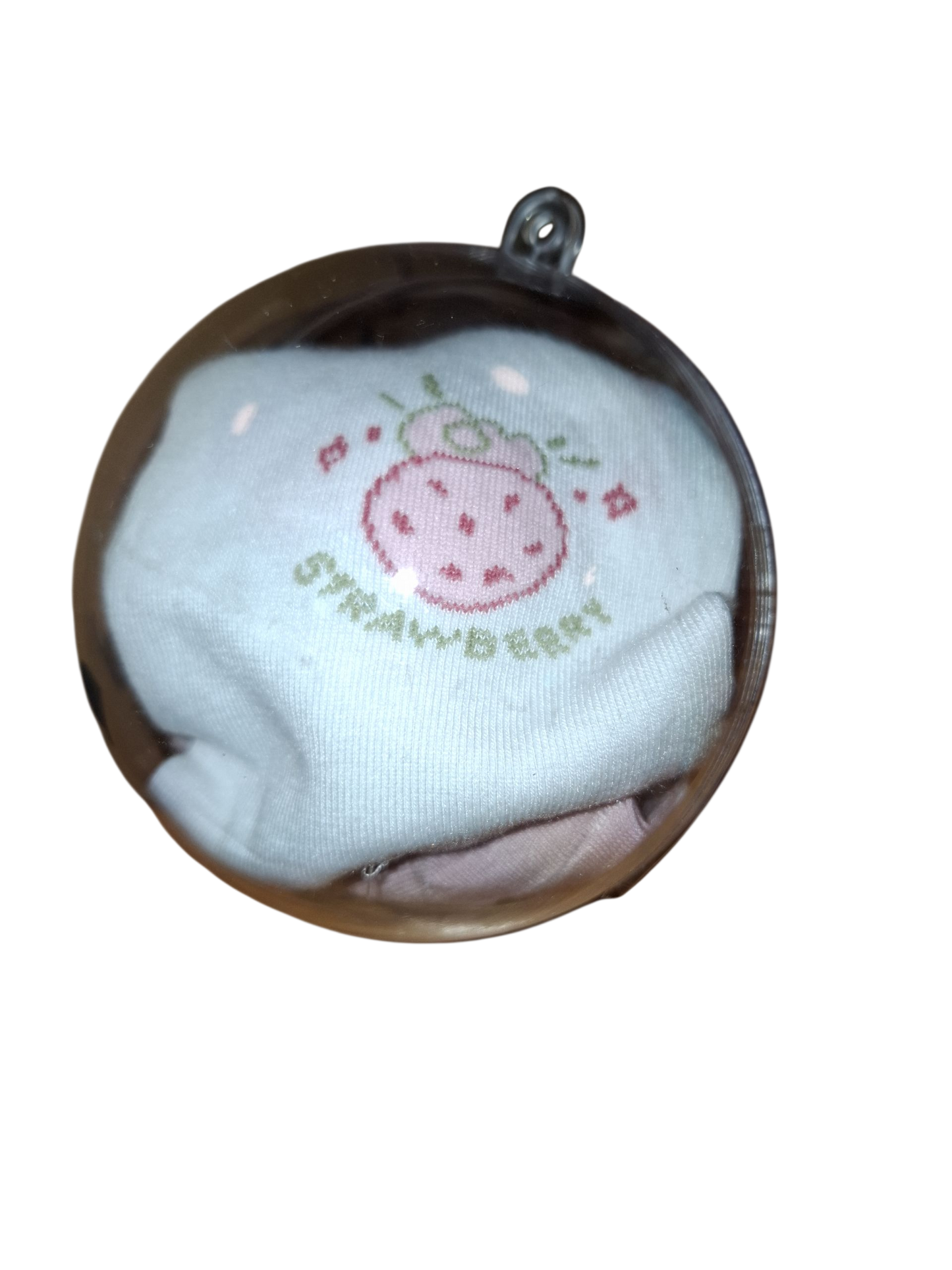 Boule de Noël fraise